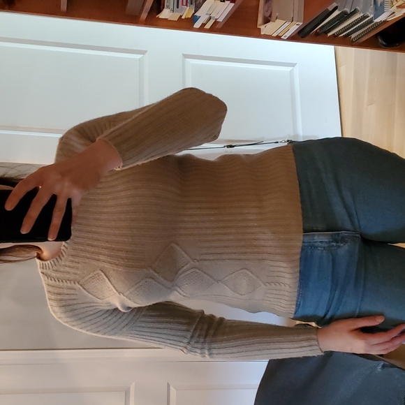 ALLAWAY Beige cashmere sweater size S - Picture 10 of 12